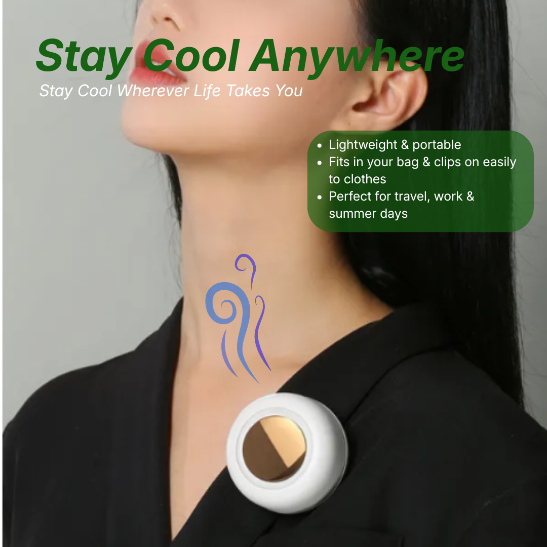 Velcro™ Stylish Instant Go Fan | 24/7 Comfort & Ease